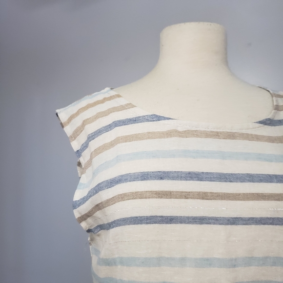 Blue Orchid Made in Italy Linen Dress.  NEW - Picture 6 of 12